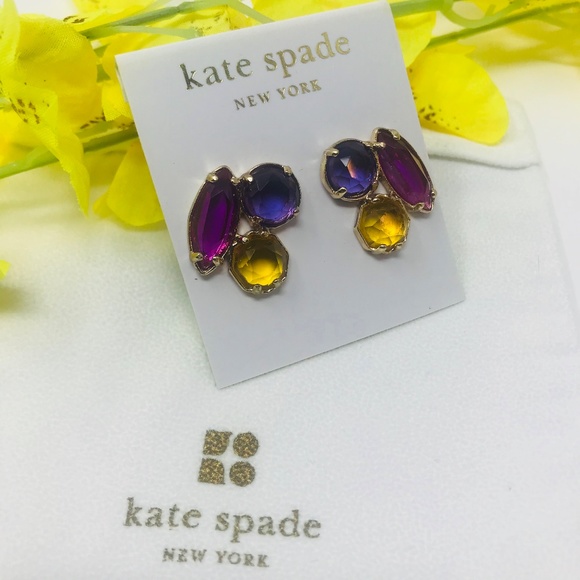Kate Spade Multi Color Stud Earrings NEW! - Picture 4 of 6